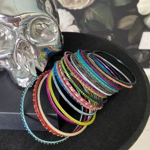 Colorful stacking bracelets